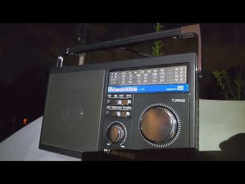 The Lone Ranger on WBCQ 7490 kHz Shortwave on portable receiver with telescopic antenna