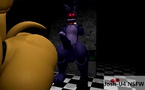 Whithered Chica penetrated by Withered Bonnie