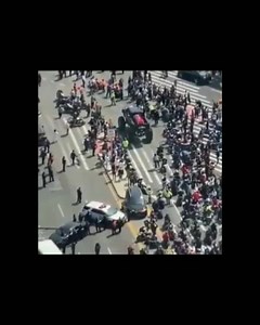 Monster truck Carrie's DMX's casket as thousands of bikers escort his remains to Brooklyn's Barclays Center for his memorial service. Finally laid to rest. (R.I.P DMX) | Joseph Azabre Page