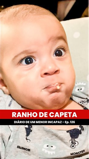 55K views · 2.8K reactions | Diário de um Menor Incapaz - Ep. 126 ✨ ️ “Ranho de Capeta” #maternidade #maternidadereal #gravidez #gravidinha #paternidade #babyvlog #bebesfofos #baby #paiefilho #maedemenino #paidemenino #bebesengracados #maeefilho #familia #humor #filhos #filho #bebefeliz #bebefofo #rotina #diaadia #menorincapaz | Eduardo Roberto Vasco | Facebook