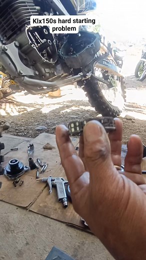 Klx150s hardstarting problem part2 #starterpronlem #reelviralfacebook #reelstrending #reelsviral #kawasaki #klx #dirtbikelife #dirtbike #klx150s #dirtbikerider | GTgarage Tataworks