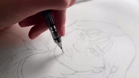 Drawing Sae Byeok from Squid Game