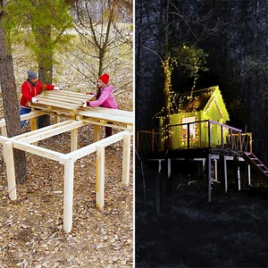 10K views · 60 reactions | Pasangan ini membangun rumah pohon hanya dalam beberapa hari | Rasa Kayu | Facebook