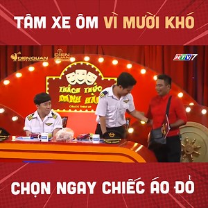 396K views · 1.5K reactions | Tâm xe ôm vì Mười Khó chọn ngay chiếc áo đỏ ------------ ©️ Nội dung được khai thác và bảo vệ bản quyền bởi Điền Quân Group #DienQuan #ThachThucDanhHai | Thách Thức Danh Hài | Facebook