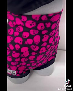 https://www.derbykiss.com/product-page/hot-pink-skull-shorts | Derby Kiss