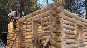 DIY cabin Chinking (Mortar Daubing) _ Ep84 _ Outsi. | Amber Felicity