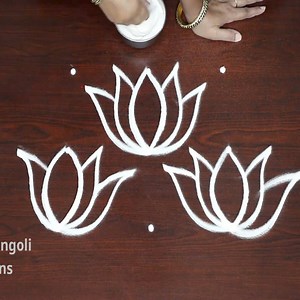 377K views · 2.6K reactions | lotus rangoli & kolam designs with 3x3 dots - muggulu #rangoli #kolam #muggulu #design #art #artist #artwork #drawing #rangolidesigns #rangoliart #arthistory #rangoliart #sankranthimuggulu #pongalkolam #Indianart #mandalaart #simplerangoli #easyrangoli #awesomerangoli #easyrangolisuneetha | Easyrangoli suneetha | Facebook