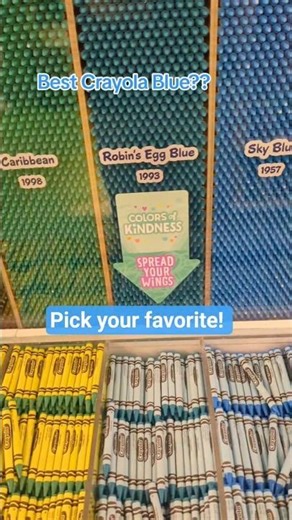 What's your favorite shade of Blue? 💙 Crayola Experience