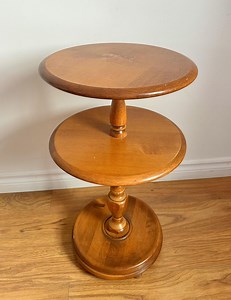 Vintage Round Table ,wood 2 Tier Stand Hallway Side Table Vase Ornament Display Rustic Room Decor Entranceway Home Decor . - Etsy Canada