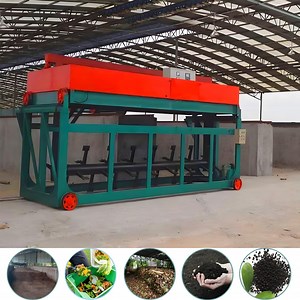 [Hot Item] Channel Manure/Waste Groove Type Compost Turner, Pig/Cow Dung in-Vessel Composting Fermentation Machine