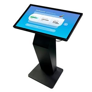 [Hot Item] 55 65 70 75 Inch Exhibition Interactive Waterproof Touch Screen Self Information Display Wayfinding Service K Base Kiosk