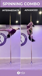Similar combos, different levels. Choose your own adventure ⬇️ INTERMEDIATE: • Invert • Butterfly • Flatline • Jamilla ADVANCED • Shoulder Mount • Extended Butterfly • Flatline to Allegra Split • Jamilla | The Pole Room | Facebook