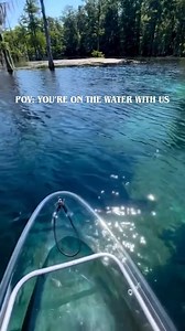 POV: You’re on the Merritts Mill Pond for a clear kayak adventure!✨🩵 * #getupandgomerrittsmill #ecotour #clearkayak #lovefl #visitflorida #mariannafl #merrittsmillpond #adventuretime | Get Up And Go Kayaking