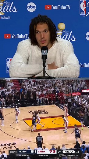 "Just throw it up, I'll go get it." 💯 Aaron Gordon on his no-look lob finish off the pass from Jokic. | NBA