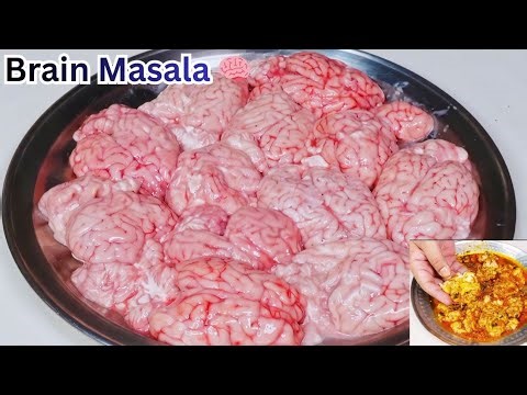🐐🐐12 Goat Brain🧠🧠 Masala Recipe | Maghaz Masala | Mutton Brain Fry 🍛