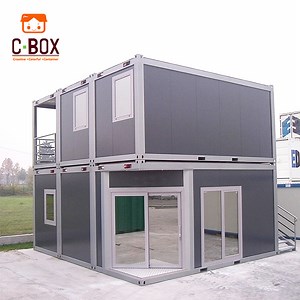 [Hot Item] Cbox Customized Modern Luxury Prefabricated 20FT Prefab Steel Houses with Toilet