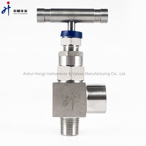 [Hot Item] Stainless Steel Angle Flow Pattern Needle Valve Parker Rosemount Type 6000psi High Pressure Needle Valve Angle Type