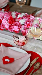 31K views · 9.9K reactions | Save this video for inspo later! Which do you want to see first? Table settings Recipes / Snack Ideas Cocktails Floral Arrangements Comment VALENTINE and I’ll send you the link to my Amazon Valentine’s Day round up. Don’t forget to check your message requests folder. #valentinesdayinspo #galentine #galentinesparty #valentinesdayparty #valentinesinspo | The Chicish Chick | Facebook