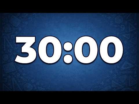 30 Minute Math Timer with Bell