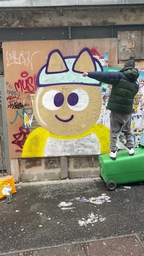 chanoir 制作風景（グラフィティアート編）How Chanoir Creates His Artworks.