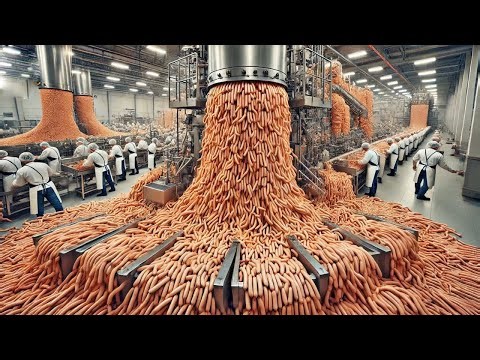 Pig farming and processing in modern factory, Farmer's process of breeding piglets on farm!