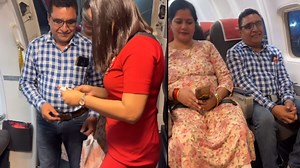SpiceJet air hostess welcomes her parents on flight. Viral video melts hearts