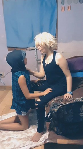 i finally have cosplay buddy @__.lillyann.__ as deku #bakudeku #bnha #bakugou #deku