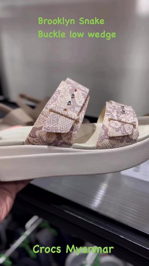 #crocsmyanmar #brooklyn #snakebucklelowwedge | Crocs Myanmar