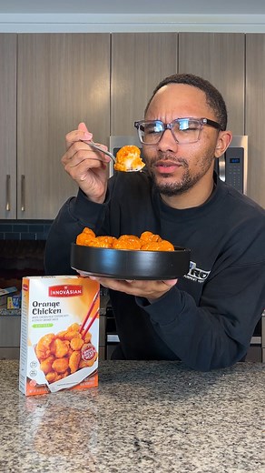 Learn the tricks of personal chef @youknwbrandon and make this easy Orange Chicken with Sticky Rice for dinner that’s quicker (and better!) than takeout. RECIPE 1 box InnovAsian Orange Chicken 1 box InnovAsian Sticky White Rice 1 green onion, chopped Sesame seeds for garnish INSTRUCTIONS Prepare InnovAsian Orange Chicken and Sticky White Rice according to package directions. Once cooked, toss the chicken with half of the sauce until evenly coated. Add the rice to a bowl or plate, top with the co