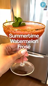 1.5K views | Watermelon Frosé is the only cocktail we want this summer.  Recipe courtesy of Fleurs de Prairie. #cocktails #summerdrink #summerdrinks #frosé #roséallday | Pop Kitchen from Parade | Facebook