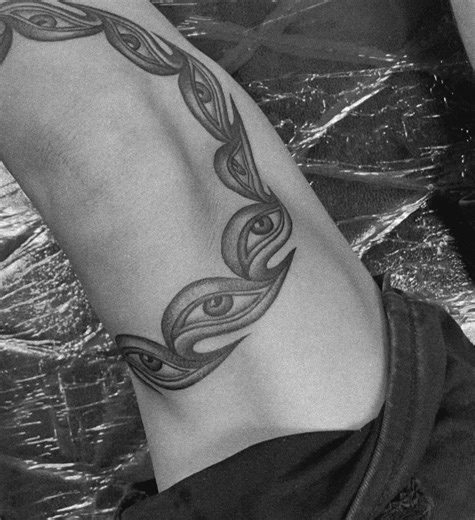 Jessie on Instagram: "Super fun tattoo I got to do based on Alex grey/tool art 🤍"