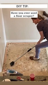 12K views · 90 reactions | When it comes to ripping up carpet, a floor scraper is the way to go! It is a HUGE time saver and worth every penny. I got mine from The Home Depot! https://rstyle.me/cz-n/hngqhrdzfff #howwedoandyoucantoo #diyprojects #ripupyourcarpet #floorscraper #diytips | How We Do | Facebook