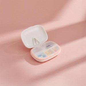 Compact Plastic Pill Box Organizer With Pill Cutter | Portable Small Pastel Medication Case for Daily Pills & Supplements | Travel, Work - Etsy Australia