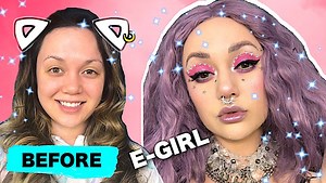 1.9K views · 70 reactions | E-GIRL MAKEUP TRANSFORMATION! YOUTUBE...