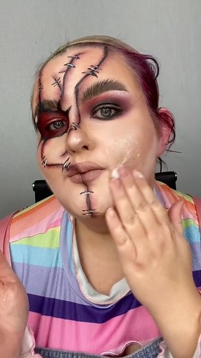 3.3K views · 82 reactions | Reverse Chucky makeup removal 識 #reversemakeup #makeuplooks #makeupremoval #chucky #chuckymakeup #halloweencostume #halloweenmakeup | Abi Drinkell | Facebook