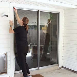5.9K views · 37 reactions | Easy DIY sliding glass door replacement! | Maker Gray | Facebook