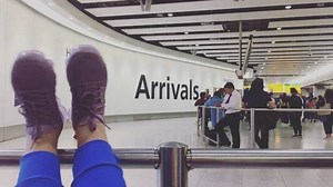 Hello London! Let's get this party started #London2017 #happyfeet #vapormax 💜 | Marlou van Rhijn