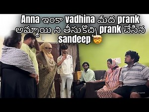 Sandeep pranked Anna and Vadhina by bringing a prank girl 🤯 || @Sravandiamondfamily