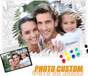 Schilderen op Nummer - Eigen Foto/ Ontwerp - Custom - Persoonlijke foto - 60x40 | bol