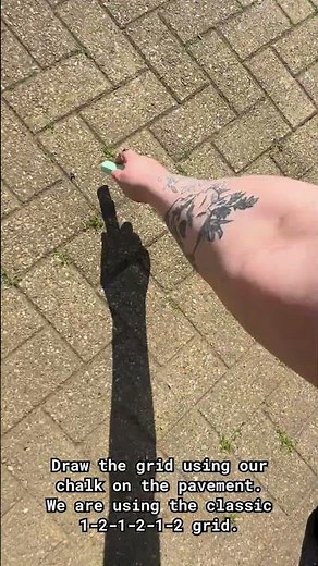 How to Draw & Play Hopscotch | With Sidewalk Chalk for Kids! #sidewalkchalk #Hopscotch #ChalkGames