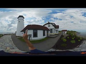 Your Virtual Tour Around the Portland Head Light 360 Video