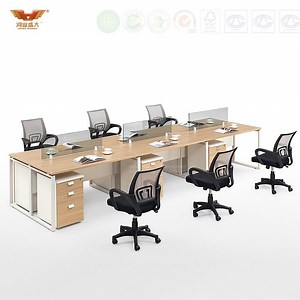 [Hot Item] Open Straight Call Center Line Design Office Cubicle Desk (P01)