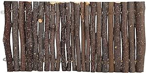 Wooden Hamster Ladder Toy, Bendable Arch Bridge Chinchilla Ferret Hamster Bridge Chewing Toy Pet Cage Accessories(L)