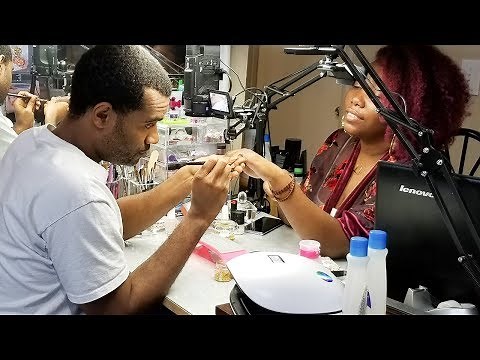 🔴 Watch Hubby Do My Nails LIVE! Acrylic Nails - LongHairPrettyNails