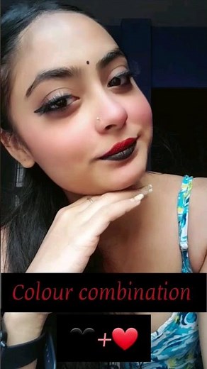 how to make maroon lipstick ♥️ colour combination 😍 #grwm #colourcombination #makeupforbeginners