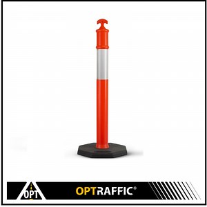[Hot Item] 20A Rubber Base Traffic Reflective Flexible PVC T-Top Bollard