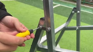 SPG Stainless Archery Target Stand - Portable and Sturdy - Foldable Archery Stand for Backyard Targets Shooting Practice Placing EVA Straw Targets with Maintenance Tools