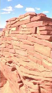 Wukoki Pueblo up close in Wupatki National Monument Arizona