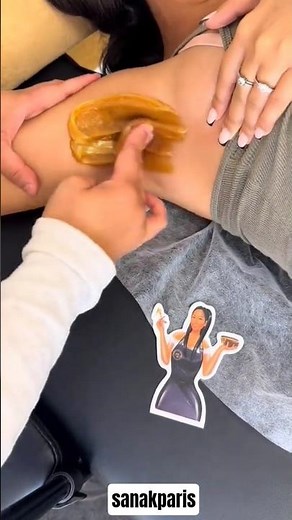 Underarm hair removal with sugar wax