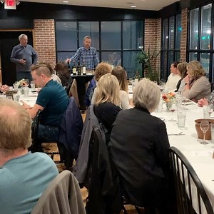 Shane with Major Brands hosting our Sold Out Life is a Cabernet Tasting last night. Thanks Shane and all who attended! 🍷🍷🍷 | Rendezvous Restaurant
